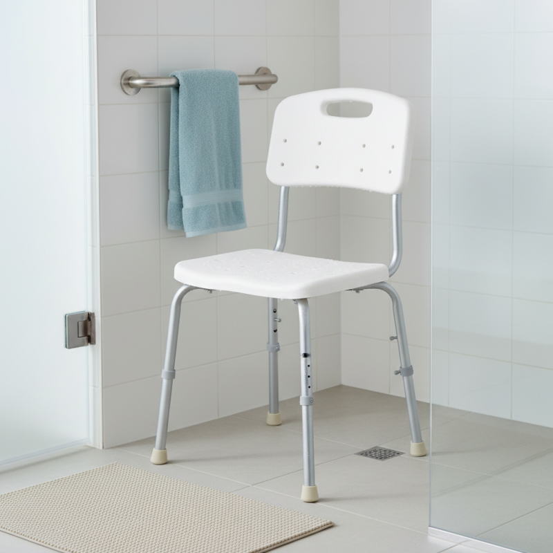 What are the weight limits for standard bath chairs?