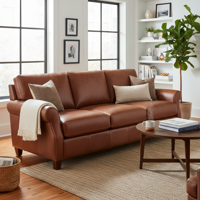 What is a leather sleeper sofa and how does it enhance your living space?