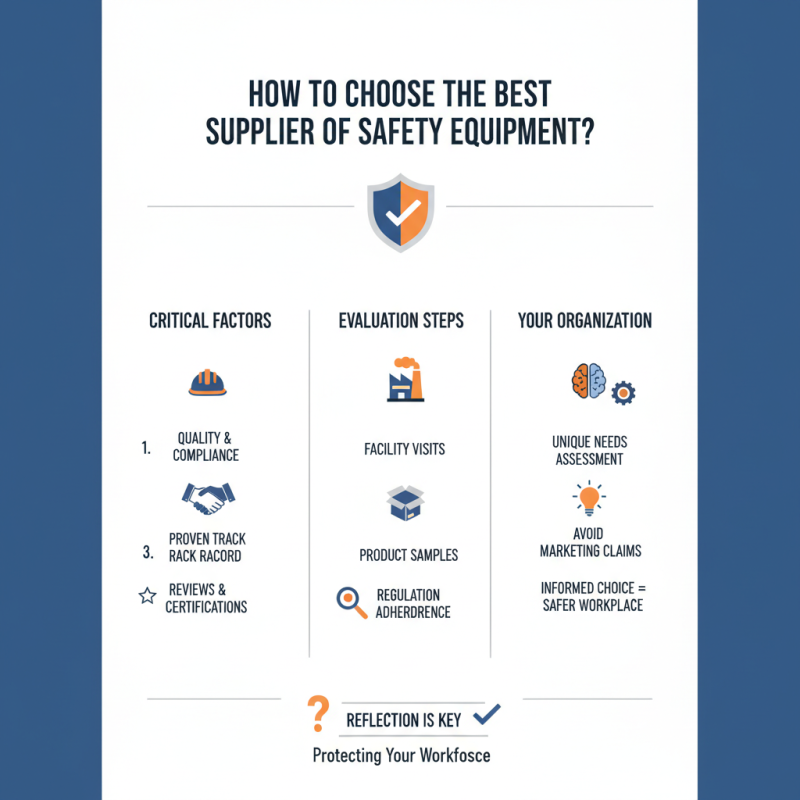 How to Choose the Best Supplier Of Safety Equipment?