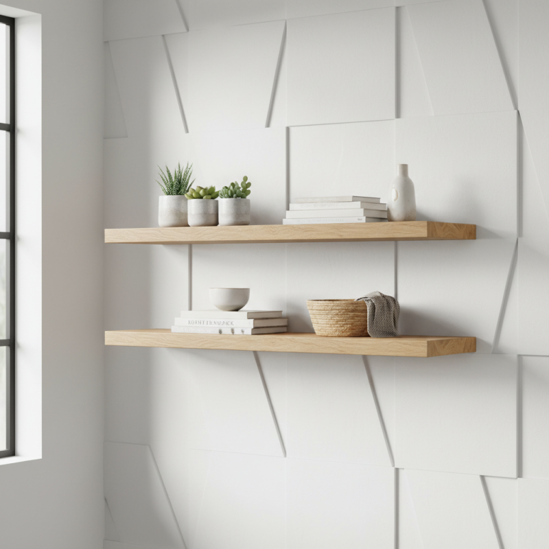10 Tips to Assemble Floating Wood Shelves Without Visible Brackets?