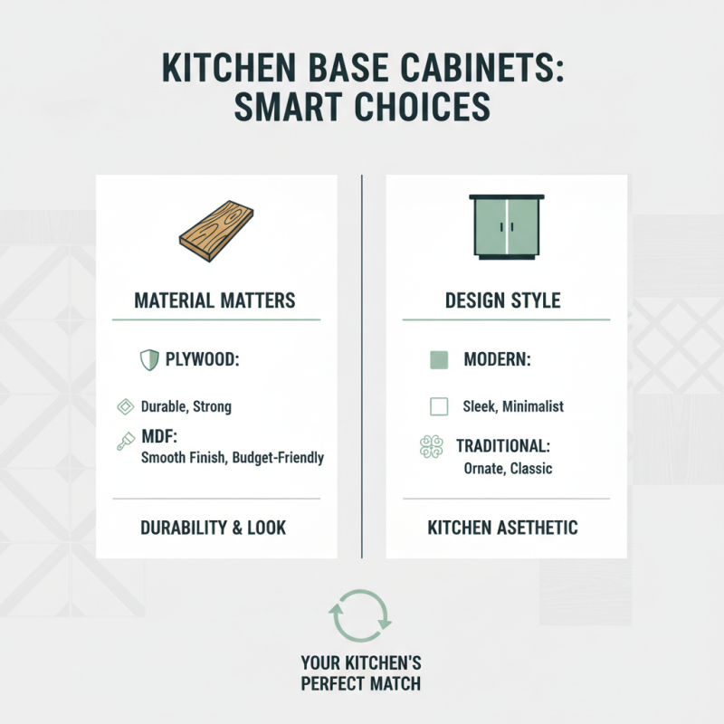 How to Choose the Best Base Cabinets for Your Kitchen?