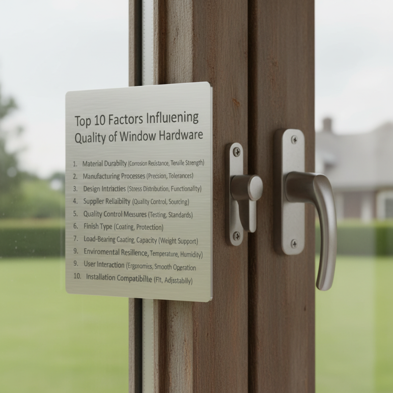 Top 10 Factors Influencing Quality of Window Hardware?