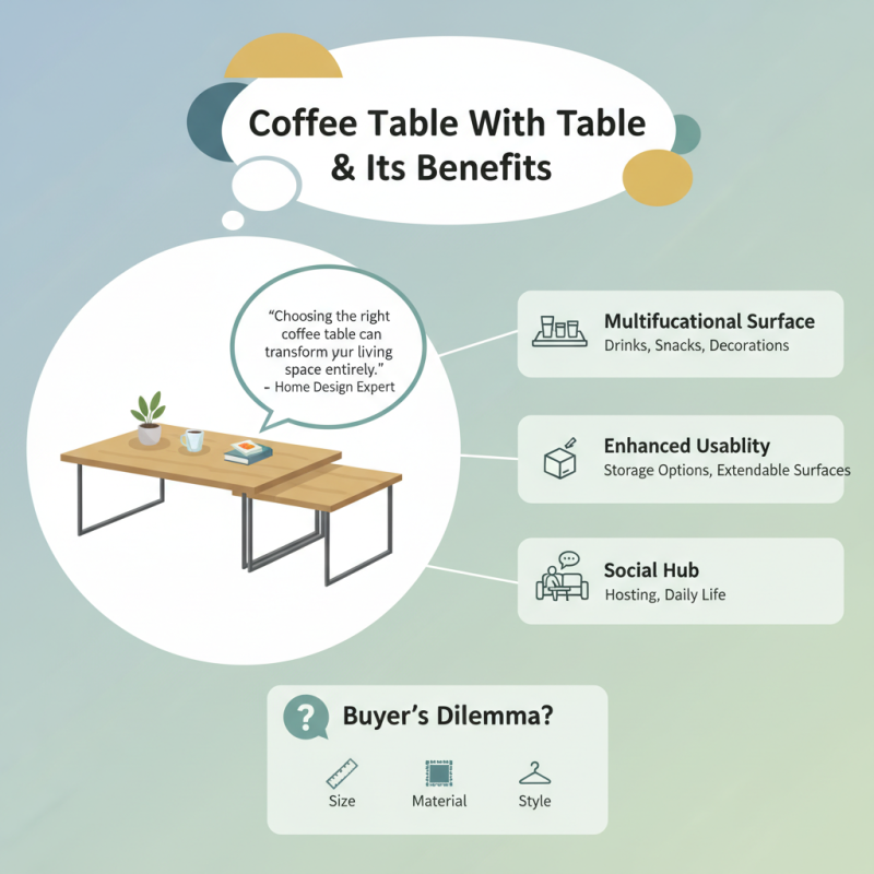 What is a Coffee Table With Table and Its Benefits for Buyers?