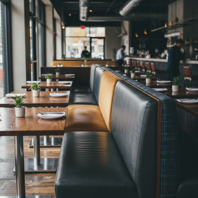 Best Fabrics for High Traffic Restaurant Booths?