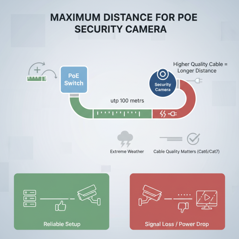 How to Determine the Maximum Distance for a PoE Security Camera?