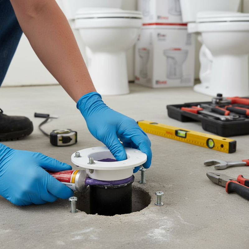 Does the Toilet Flange Get Glued to the Pipe for a Secure Fit?