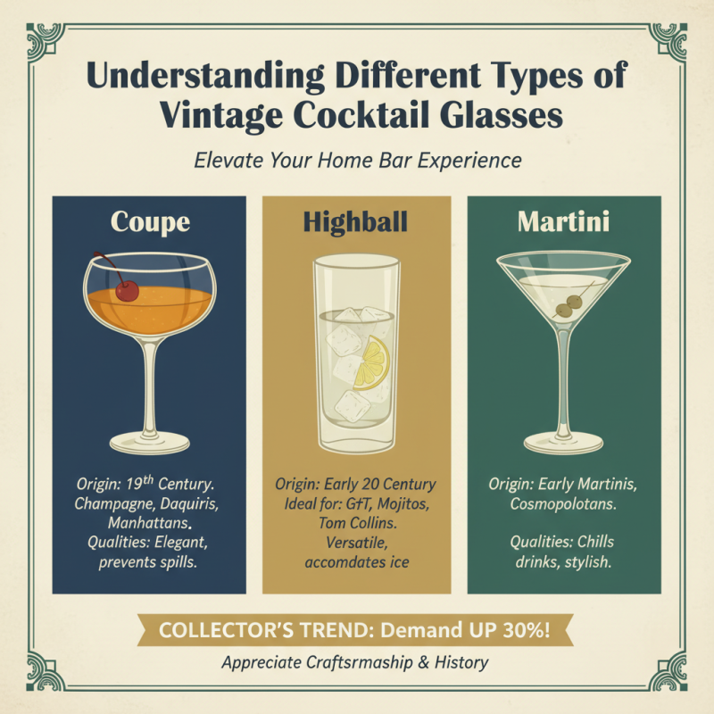 How to Choose Vintage Cocktail Glasses for Your Home Bar?