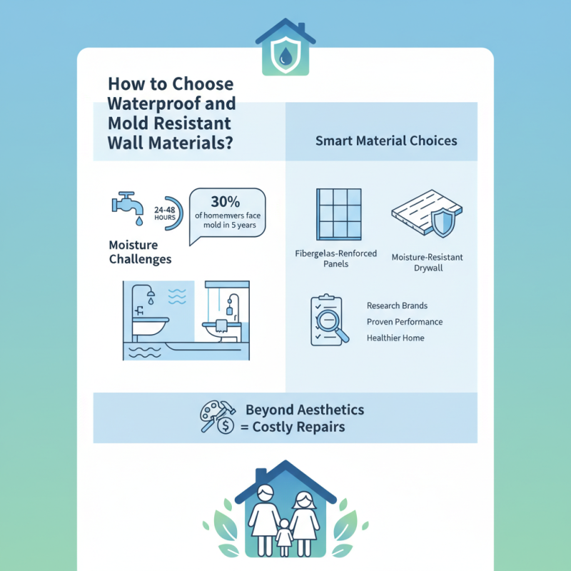 How to Choose Waterproof and Mold Resistant Wall Materials?