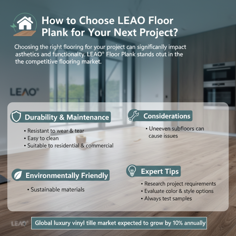 How to Choose LEAO Floor Plank for Your Next Project?