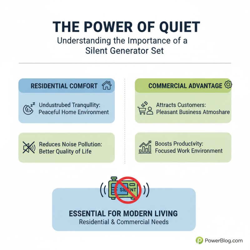 How to Choose the Best Silent Generator Set for Your Needs?
