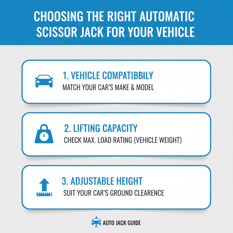 How to Use an Automatic Scissor Jack for Safe and Efficient Vehicle Lifting?