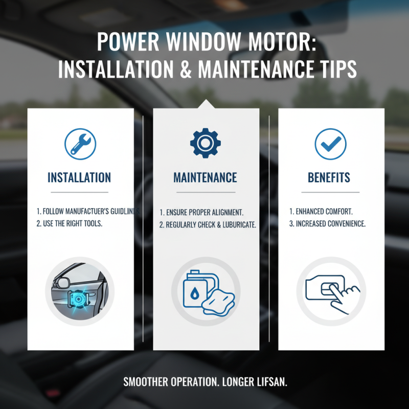 Top 10 Power Window Motors for Your Vehicle Needs?