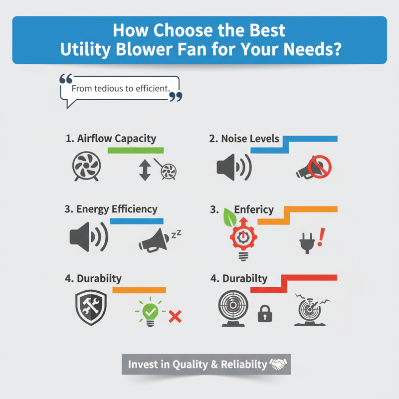 How to Choose the Best Utility Blower Fan for Your Needs?