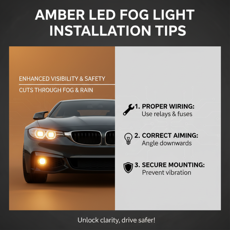 Best Amber Led Fog Lights for Improved Visibility and Safety?