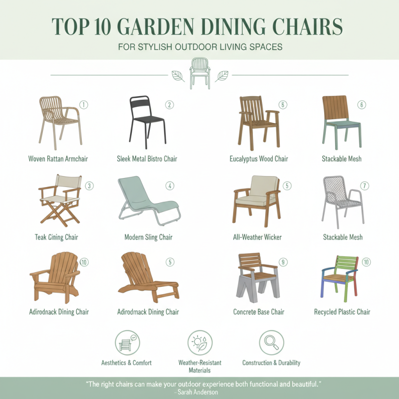 Top 10 Garden Dining Chairs for Stylish Outdoor Living Spaces?