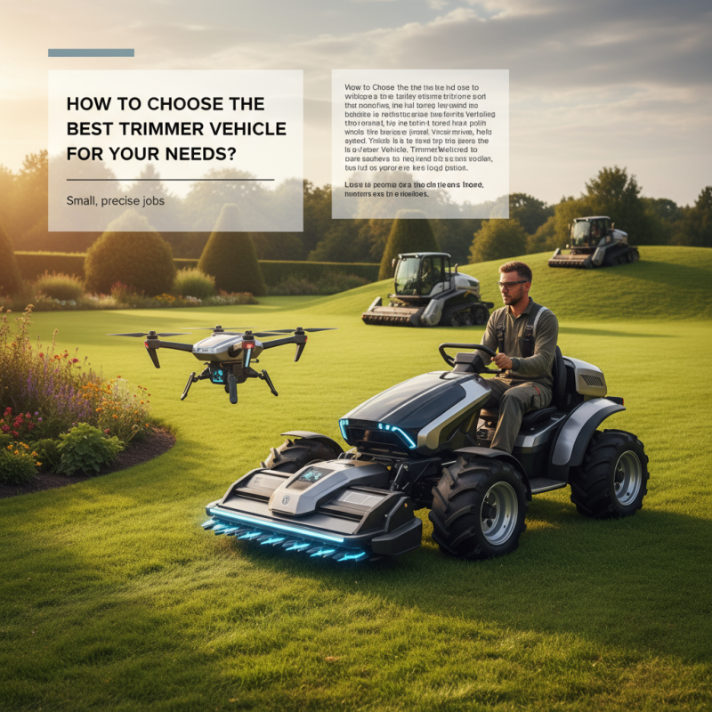How to Choose the Best Trimmer Vehicle for Your Needs?
