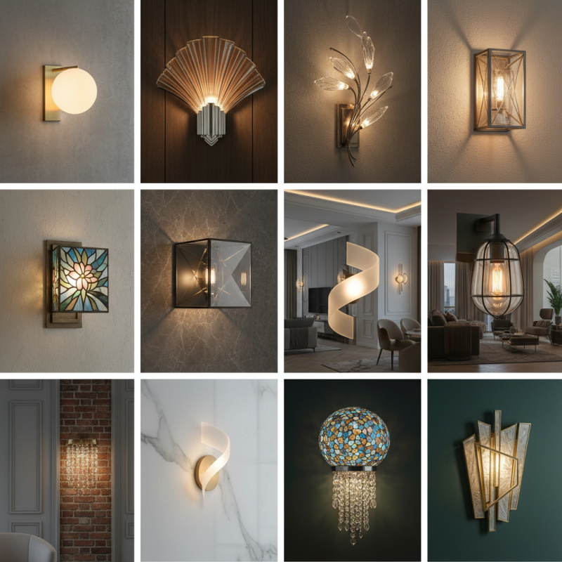 Top 10 Stunning Wall Light Glass Designs for Your Home Decor?
