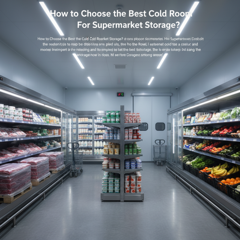 How to Choose the Best Cold Room For Supermarket Storage?