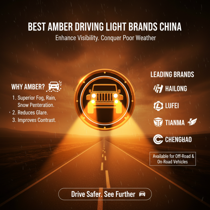 Discover the Best Amber Driving Lights in China for Enhanced Visibility?