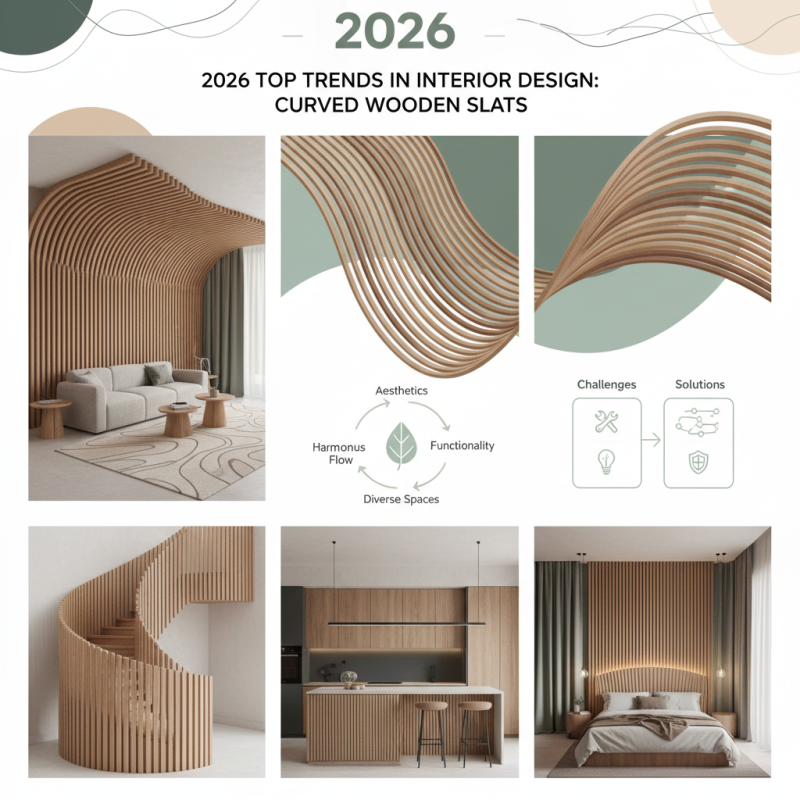 2026 Top Trends in Interior Design Featuring Curved Wooden Slats?