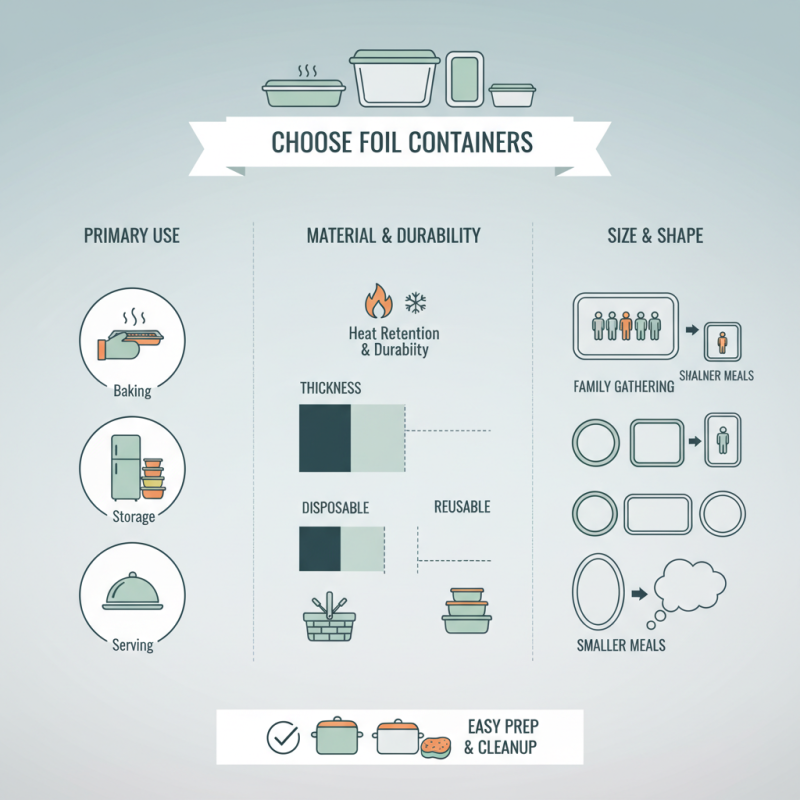 How to Choose the Best Foil Container for Your Needs?