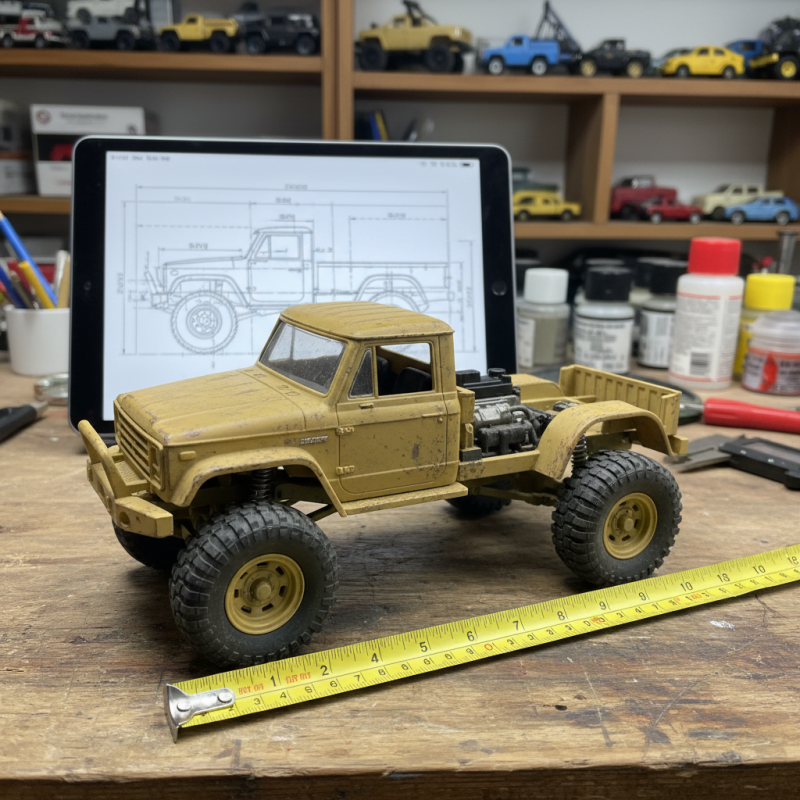 How to Determine the Size of a 1:16 Scale Toy Truck?