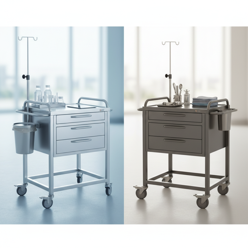 Why Choose Aluminum over Steel for Medical Trolleys?