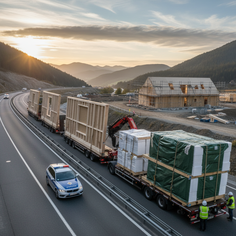 How to Transport Prefabricated House Components Efficiently?