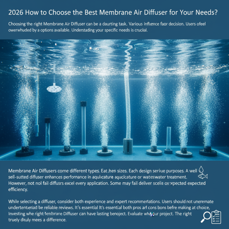 2026 How to Choose the Best Membrane Air Diffuser for Your Needs?