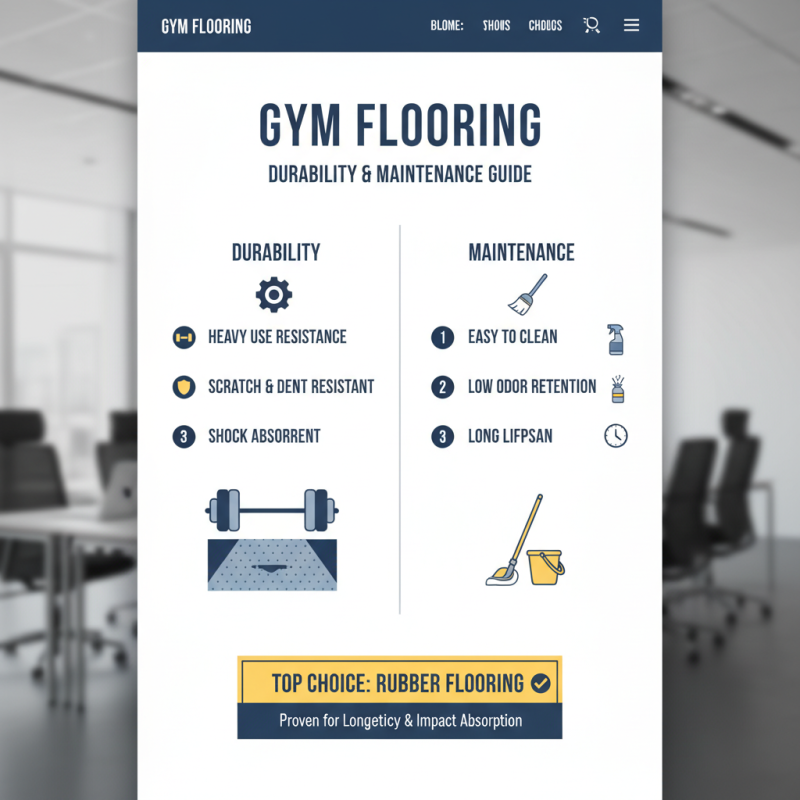 2026 How to Choose the Best Gym Flooring for Your Needs?