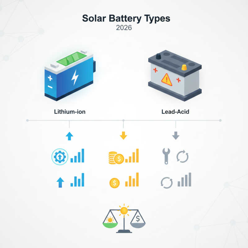 2026 Top Solar Battery Types and Their Key Differences?