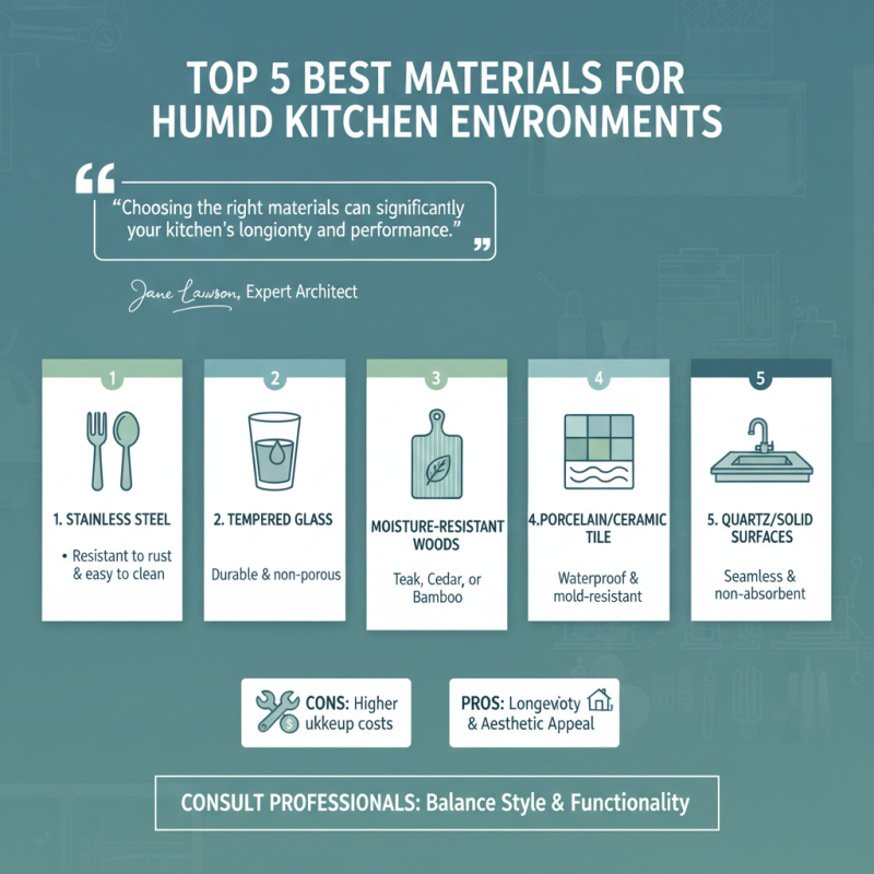 Top 5 Best Materials for Humid Kitchen Environments