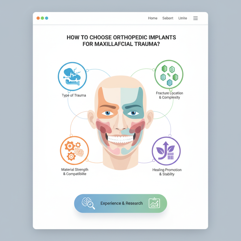 How to Choose Orthopedic Implants for Maxillofacial Trauma?
