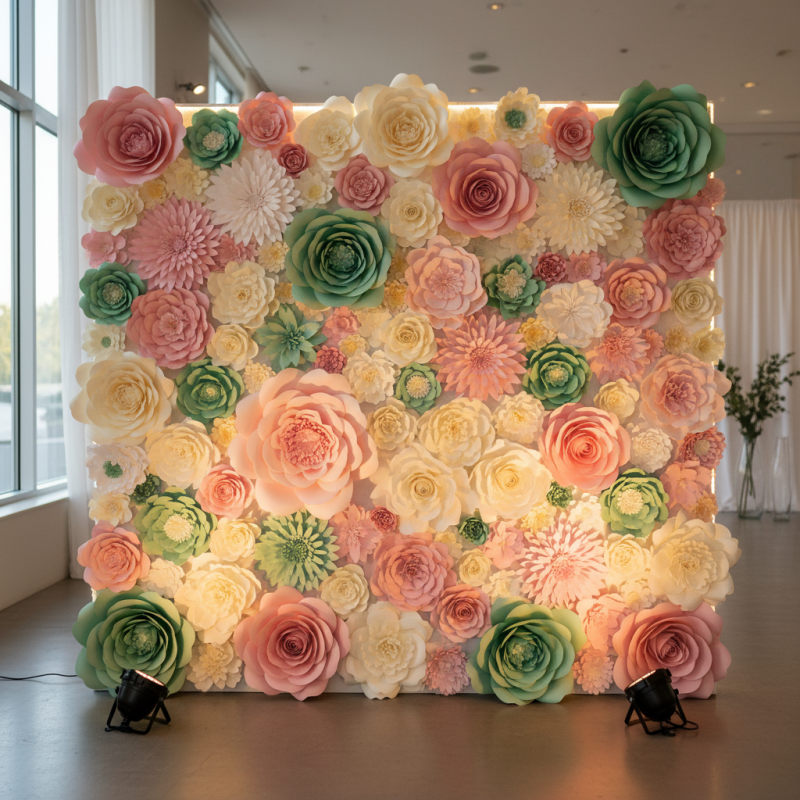 How to Choose the Best Lighting for Paper Flower Walls?