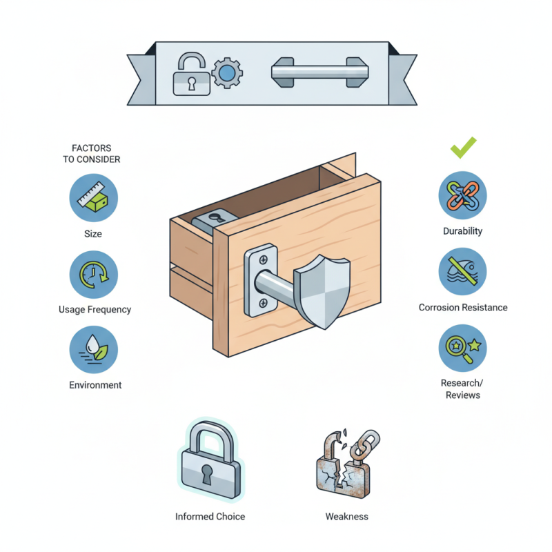 What is a Stainless Steel Drawer Lock and How to Choose One?