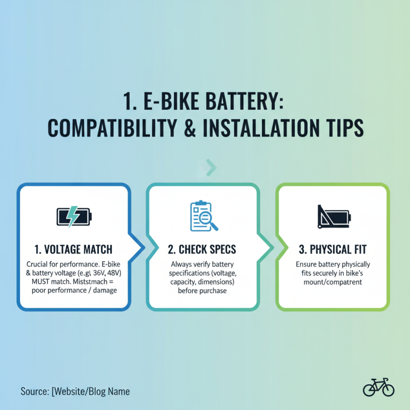 Essential Tips for Choosing Electric Bike Lithium Ion Battery