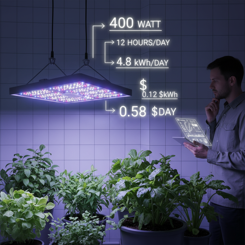 How to calculate electricity cost for grow lights effectively?