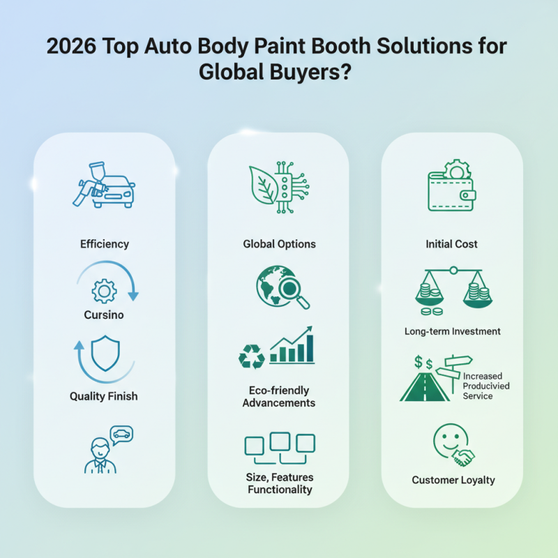 2026 Top Auto Body Paint Booth Solutions for Global Buyers?