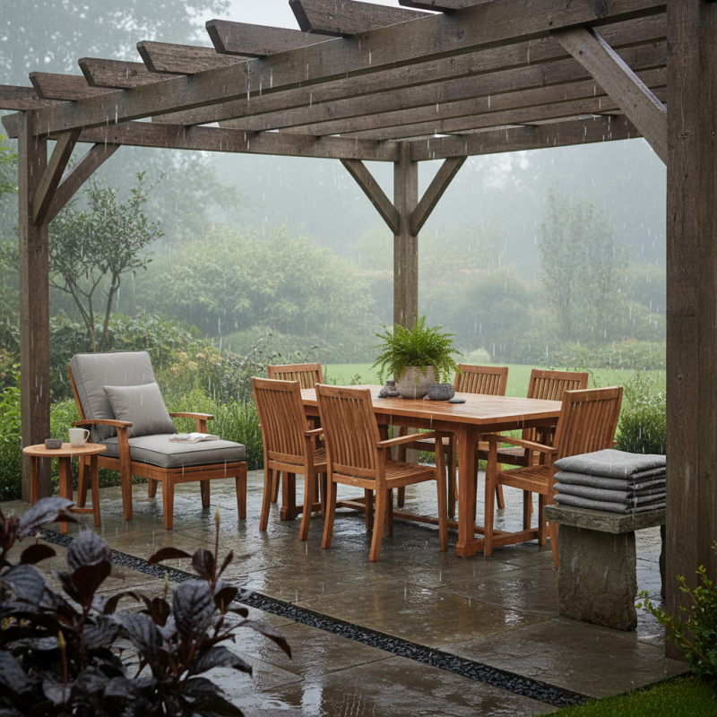 How to Safeguard Outdoor Wooden Furniture from Rain?