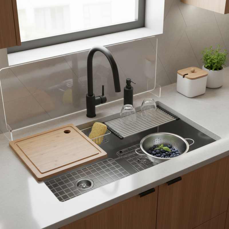 Top 10 Essential Accessories for Modern Kitchen Sinks?