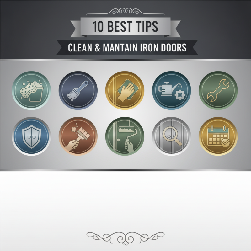 10 Best Tips to Clean and Maintain Decorative Iron Doors?