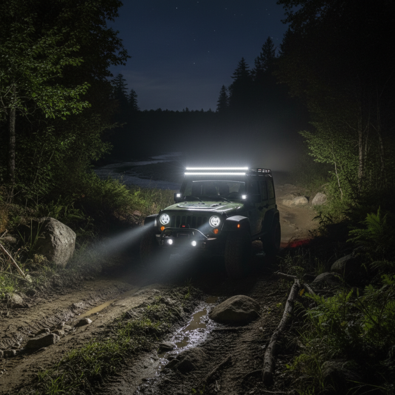 Why LED Light Bars Enhance Off-Road Trail Visibility?