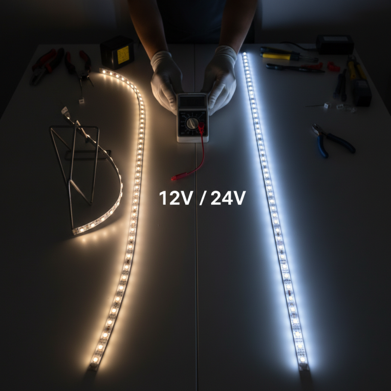 Top 10 Tips for Choosing Between 12V and 24V LED Strips?