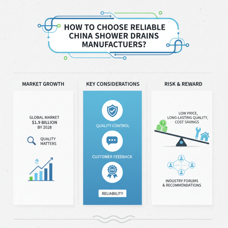 How to Choose Reliable China Shower Drains Manufacturers?