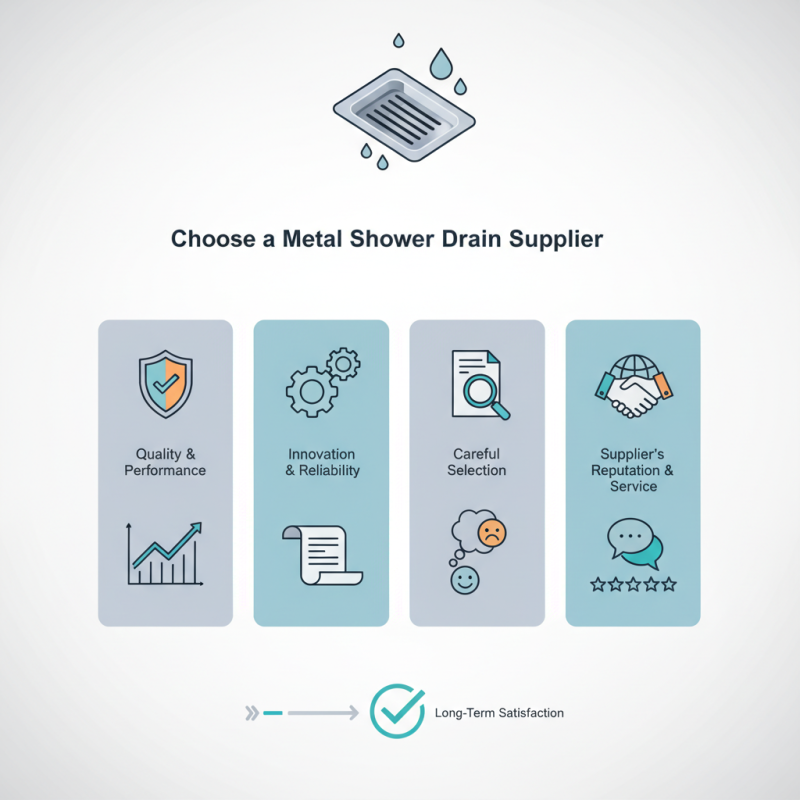 How to Choose the Best China Metal Shower Drain Supplier?