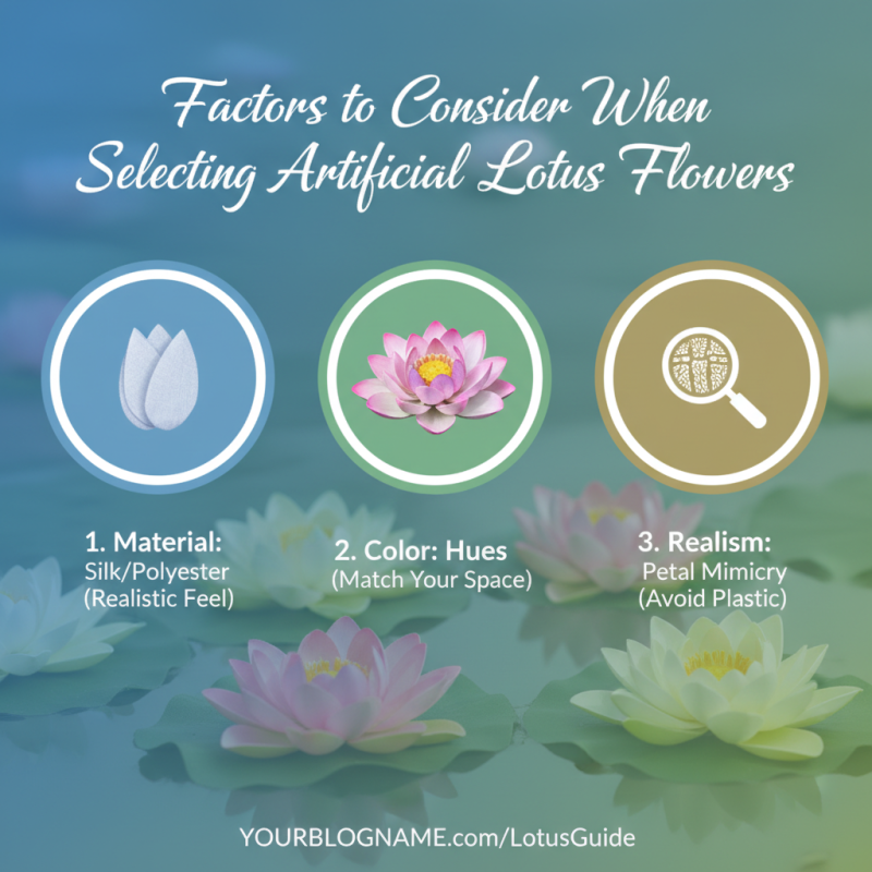 Top Tips for Choosing Artificial Lotus Flowers for Decoration?