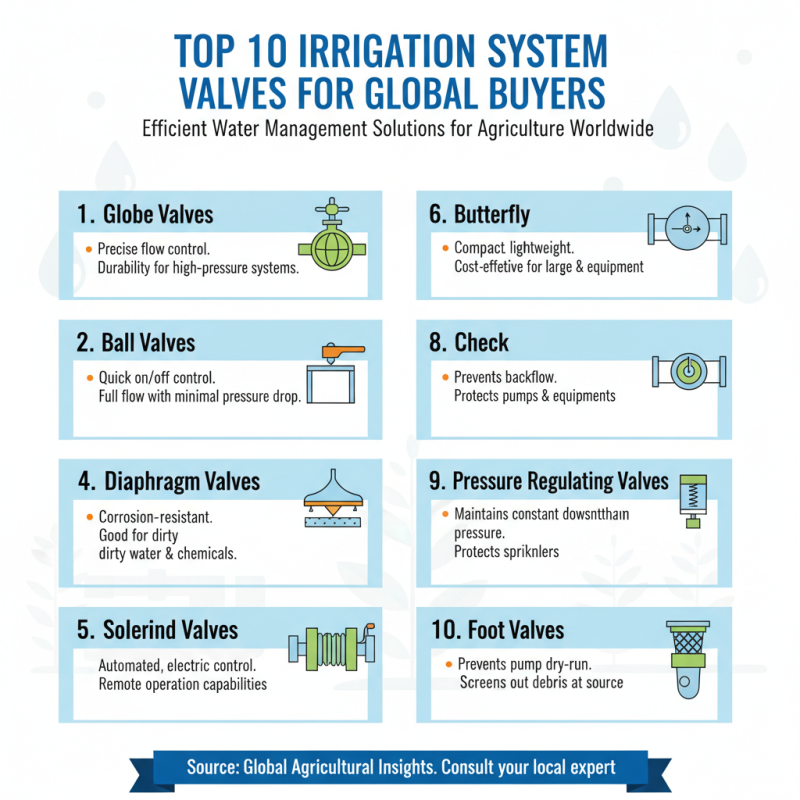 Top 10 Irrigation System Valves for Global Buyers?