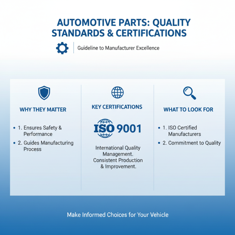 How to Choose the Right Automotive Parts Manufacturer for Your Needs?