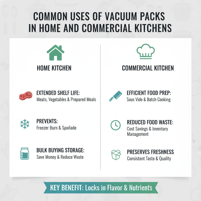 Top Vacuum Packs Benefits and Uses for Food Storage and Preservation?