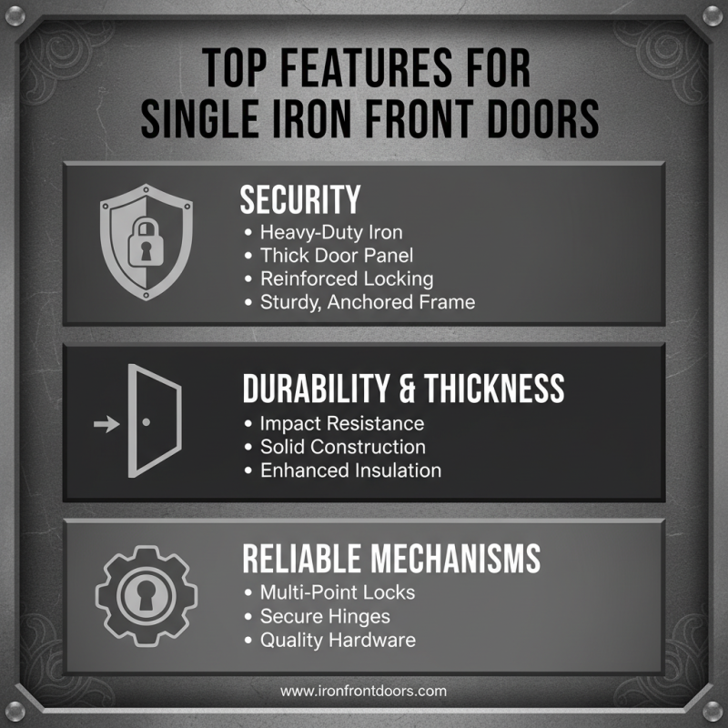 10 Best Single Iron Front Doors for Security and Style in 2026